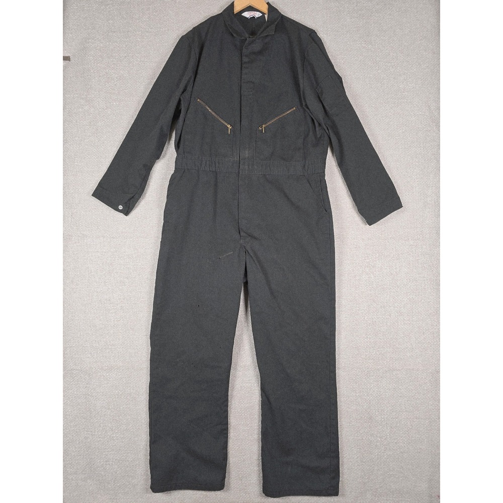 Walls Master Made Mens Gray Vintage Workwear Coveralls Size 46 Regular USA Made